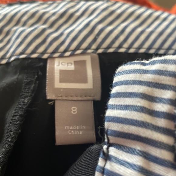 JCP one black and the other is navy cotton shorts - Picture 3 of 10